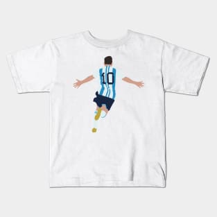 Lionel Messi minimalist illustration Kids T-Shirt